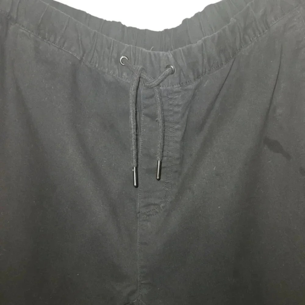 H&M UNISEX Black Cotton Cargo/Jogger Pants Size XL